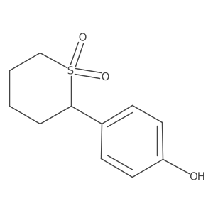 2-(4-Hydroxyphenyl)-1lambda6-thiane-1,1-dione结构式