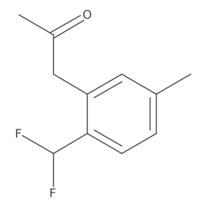 1-(2-(Difluoromethyl)-5-methylphenyl)propan-2-one Structure