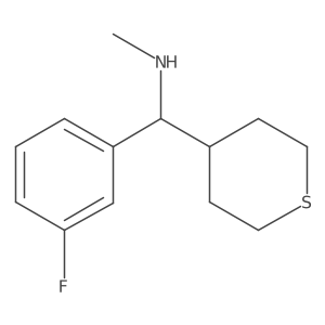 2H-Thiopyran-4-methanamine, I+/--(3-fluorophenyl)tetrahydro-N-methyl-结构式