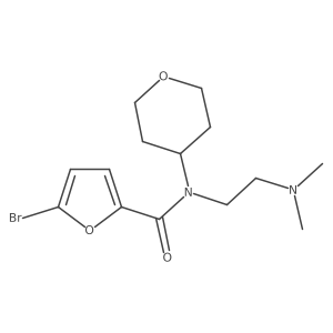 5-bromo-N-(2-(dimethylamino)ethyl)-N-(tetrahydro-2H-pyran-4-yl)furan-2-carboxamide Structure