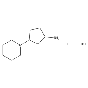 3-(Piperidin-1-yl)cyclopentan-1-amine dihydrochloride Structure