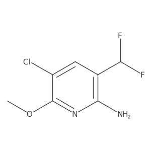 5-Chloro-3-(difluoromethyl)-6-methoxypyridin-2-amine结构式