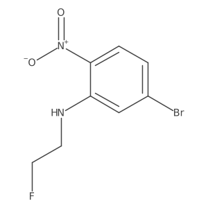 5-Bromo-N-(2-fluoroethyl)-2-nitrobenzenamine Structure