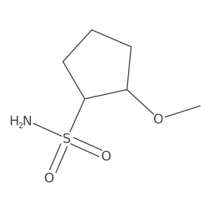 2-Methoxycyclopentane-1-sulfonamide结构式