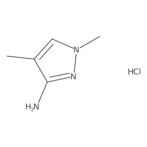 1,4-dimethyl-1H-pyrazol-3-amine hydrochloride结构式