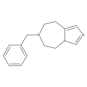 7-Benzyl-5,6,8,9-tetrahydroimidazo[1,5-d][1,4]diazepine结构式