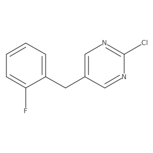 2-Chloro-5-(2-fluorobenzyl)pyrimidine Structure