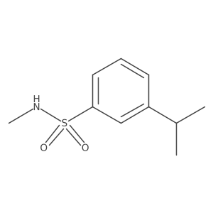 N-Methyl-3-(propan-2-yl)benzene-1-sulfonamide Structure