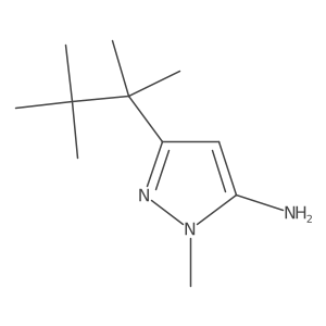 1-Methyl-3-(2,3,3-trimethylbutan-2-yl)-1H-pyrazol-5-amine Structure