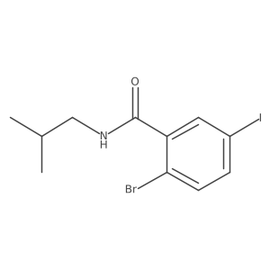 2-Bromo-5-iodo-N-isobutylbenzamide结构式