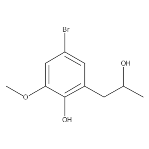 4-Bromo-2-(2-hydroxypropyl)-6-methoxyphenol Structure