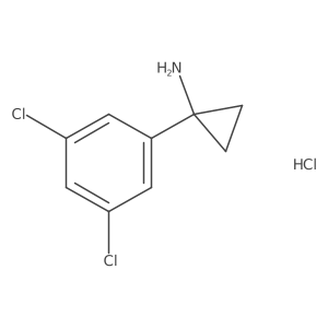 1-(3,5-Dichlorophenyl)cyclopropan-1-amine;hydrochloride Structure