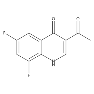 3-Acetyl-6,8-difluoroquinolin-4(1H)-one结构式