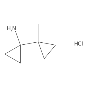 1-(1-Methylcyclopropyl)cyclopropan-1-amine hydrochloride Structure