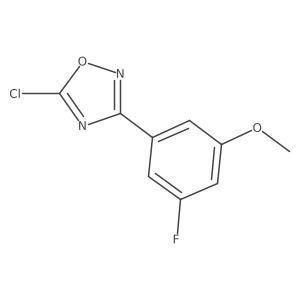 5-Chloro-3-(3-fluoro-5-methoxyphenyl)-1,2,4-oxadiazole结构式