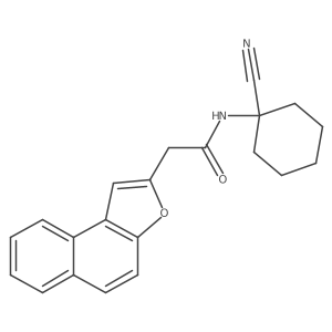 2-Benzo[e][1]benzofuran-2-yl-N-(1-cyanocyclohexyl)acetamide结构式