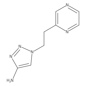 1-[2-(pyrazin-2-yl)ethyl]-1H-1,2,3-triazol-4-amine结构式