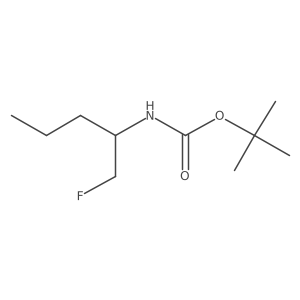 tert-Butyl (R)-(1-fluoropentan-2-yl)carbamate Structure