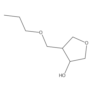 4-(Propoxymethyl)oxolan-3-ol Structure