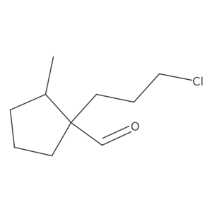 1-(3-Chloropropyl)-2-methylcyclopentane-1-carbaldehyde Structure