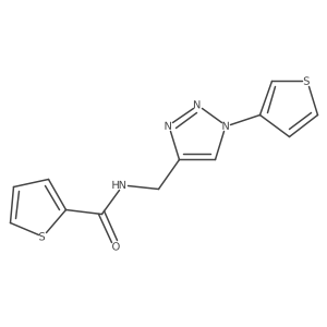 N-((1-(thiophen-3-yl)-1H-1,2,3-triazol-4-yl)methyl)thiophene-2-carboxamide Structure