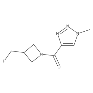 (3-(fluoromethyl)azetidin-1-yl)(1-methyl-1H-1,2,3-triazol-4-yl)methanone结构式