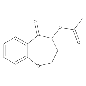 4-(Acetyloxy)-3,4-dihydro-1-benzoxepin-5(2H)-one结构式