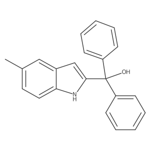 (5-Methyl-1H-indol-2-yl)diphenylmethanol结构式