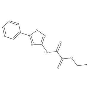 Ethyl [(5-phenyl-1,2,4-thiadiazol-3-yl)carbamoyl]formate Structure