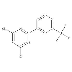 2,4-Dichloro-6-[3-(trifluoromethyl)phenyl]-1,3,5-triazine Structure
