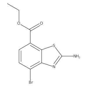 Ethyl 2-amino-4-bromo-1,3-benzothiazole-7-carboxylate Structure