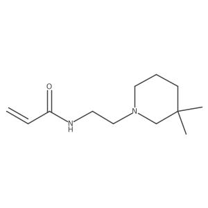 N-[2-(3,3-dimethylpiperidin-1-yl)ethyl]prop-2-enamide结构式