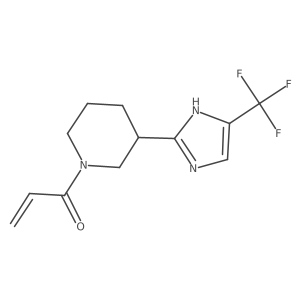 1-{3-[4-(trifluoromethyl)-1H-imidazol-2-yl]piperidin-1-yl}prop-2-en-1-one Structure