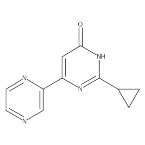 2-Cyclopropyl-6-(pyrazin-2-yl)pyrimidin-4-ol结构式