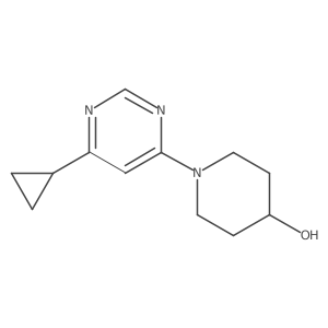 1-(6-Cyclopropylpyrimidin-4-yl)piperidin-4-ol Structure