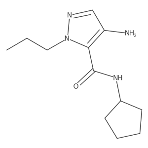 4-Amino-N-cyclopentyl-1-propyl-1H-pyrazole-5-carboxamide Structure