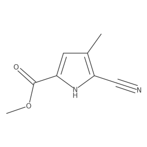 methyl5-cyano-4-methyl-1H-pyrrole-2-carboxylate结构式