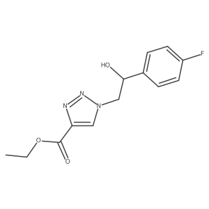 ethyl 1-[2-(4-fluorophenyl)-2-hydroxyethyl]-1H-1,2,3-triazole-4-carboxylate Structure