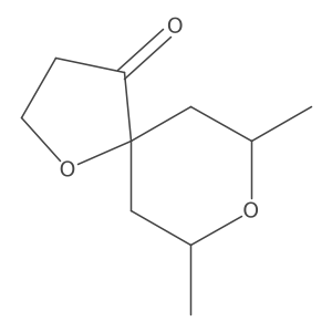 (7R,9S)-7,9-dimethyl-1,8-dioxaspiro[4.5]decan-4-one结构式