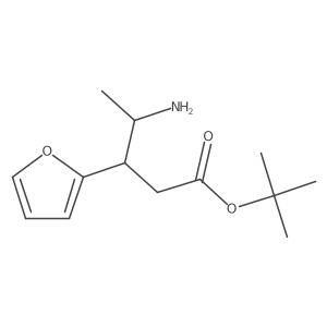 Tert-butyl 4-amino-3-(furan-2-yl)pentanoate Structure