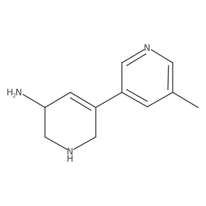 5-(5-Methylpyridin-3-yl)-1,2,3,6-tetrahydropyridin-3-amine结构式