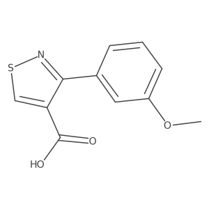 3-(3-Methoxyphenyl)-1,2-thiazole-4-carboxylic acid Structure