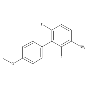 2,4-Difluoro-3-(4-methoxyphenyl)aniline结构式