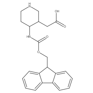 2-[4-({[(9H-fluoren-9-yl)methoxy]carbonyl}amino)piperidin-3-yl]acetic acid Structure