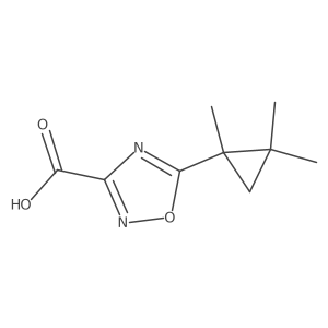 5-(1,2,2-Trimethylcyclopropyl)-1,2,4-oxadiazole-3-carboxylic acid Structure