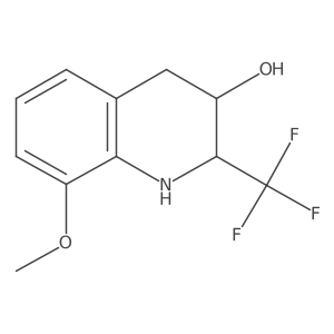 8-Methoxy-2-(trifluoromethyl)-1,2,3,4-tetrahydroquinolin-3-ol结构式