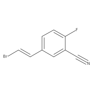 5-(2-Bromoethenyl)-2-fluorobenzonitrile结构式