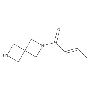 1-{2,6-Diazaspiro[3.3]heptan-2-yl}but-2-en-1-one结构式