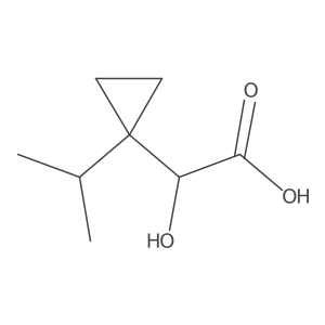 2-Hydroxy-2-[1-(propan-2-yl)cyclopropyl]acetic acid Structure