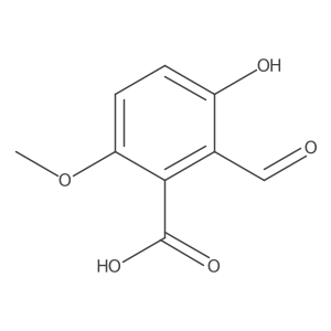 2-Formyl-3-hydroxy-6-methoxybenzoic acid结构式
